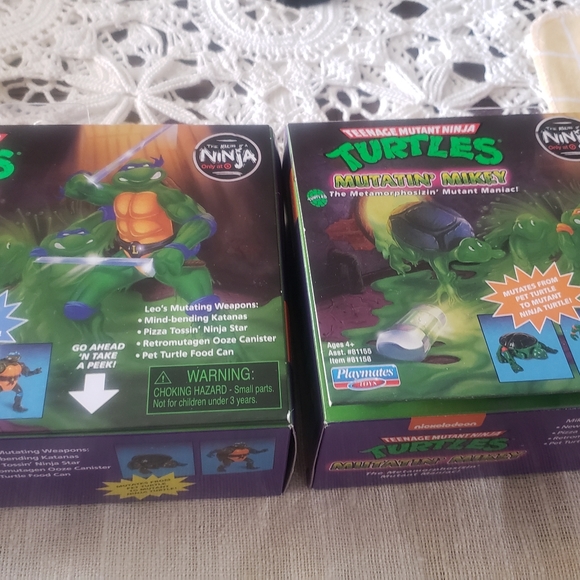 Teenage mutantin LEO &MIKEY turtles NICKELODEON - Picture 2 of 4